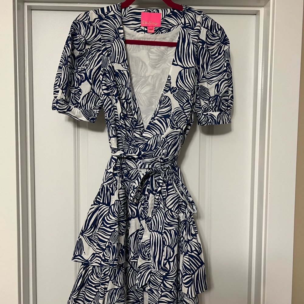 Lilly Pulitzer Alexandra Elbow Sleeve Wrap Dress